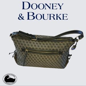 Dooney & Burke Blue and Gray Canvas Purse